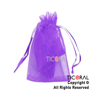 BOLSA VIOLETA ORGANZA 20X13 HS2626-8 x 1